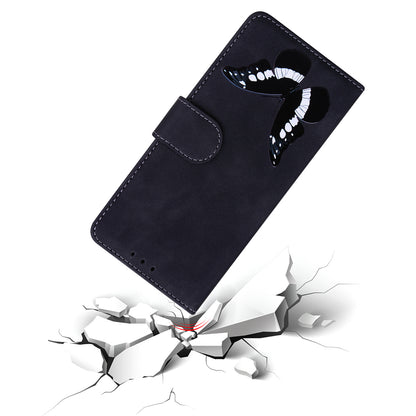 Wallet Cover for Xiaomi 13 Lite / Civi 2 5G Butterfly Printing Skin-touch PU Leather Flip Stand Phone Case