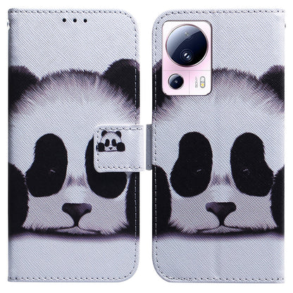 For Xiaomi 13 Lite / Civi 2 5G PU Leather Cover Wallet Stand Pattern Printing Phone Case Shell