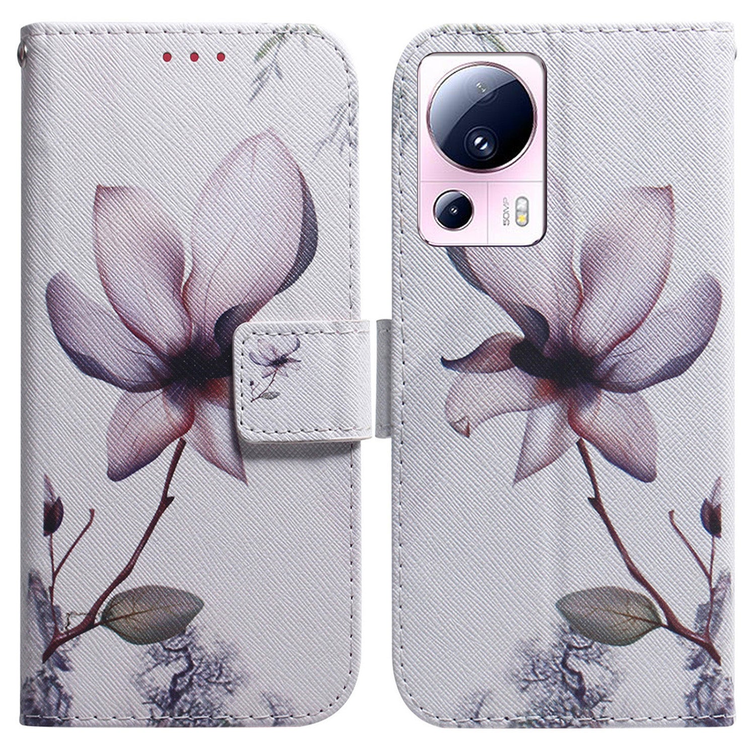 For Xiaomi 13 Lite / Civi 2 5G PU Leather Cover Wallet Stand Pattern Printing Phone Case Shell