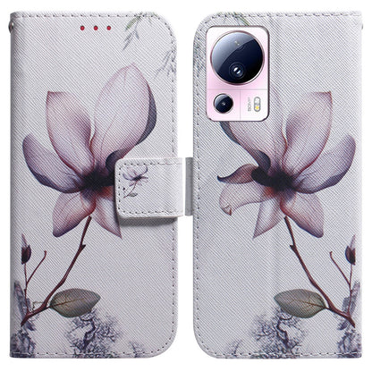 For Xiaomi 13 Lite / Civi 2 5G PU Leather Cover Wallet Stand Pattern Printing Phone Case Shell