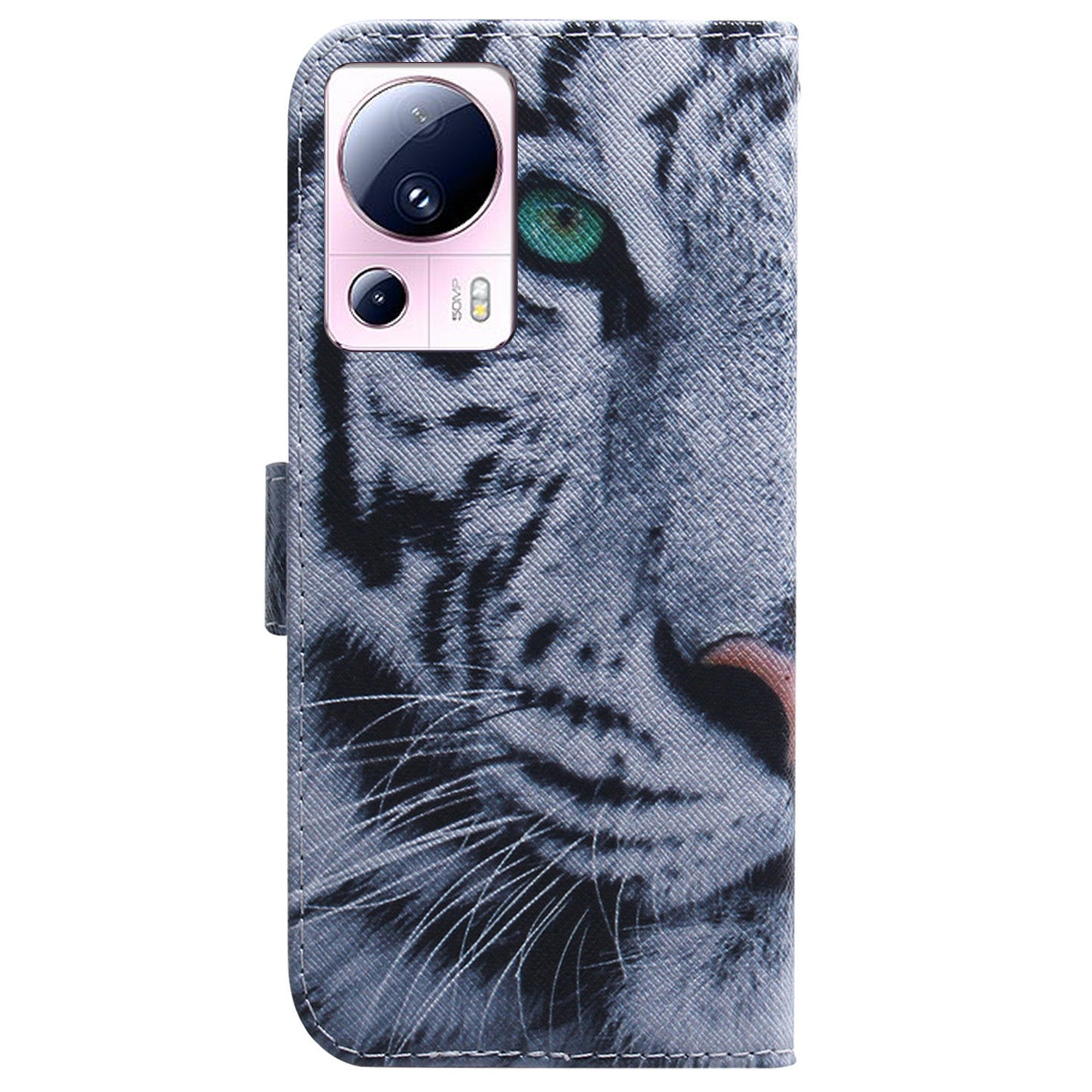 For Xiaomi 13 Lite / Civi 2 5G PU Leather Cover Wallet Stand Pattern Printing Phone Case Shell