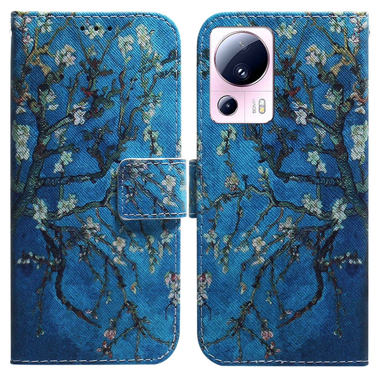 For Xiaomi 13 Lite / Civi 2 5G PU Leather Cover Wallet Stand Pattern Printing Phone Case Shell