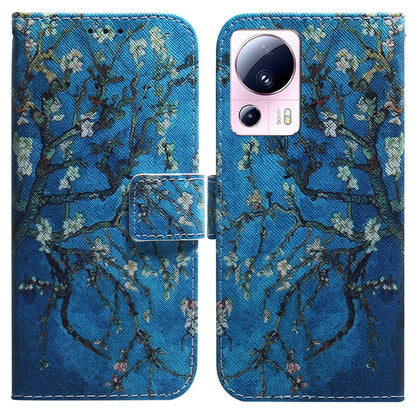 For Xiaomi 13 Lite / Civi 2 5G PU Leather Cover Wallet Stand Pattern Printing Phone Case Shell