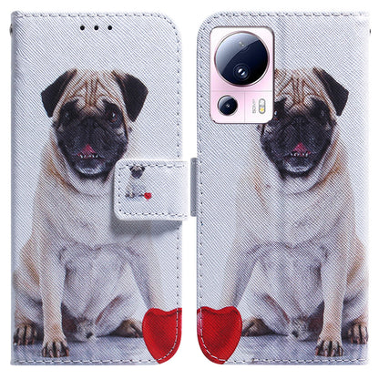 For Xiaomi 13 Lite / Civi 2 5G PU Leather Cover Wallet Stand Pattern Printing Phone Case Shell