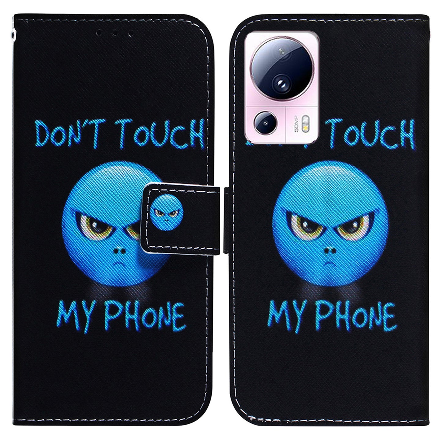 For Xiaomi 13 Lite / Civi 2 5G PU Leather Cover Wallet Stand Pattern Printing Phone Case Shell