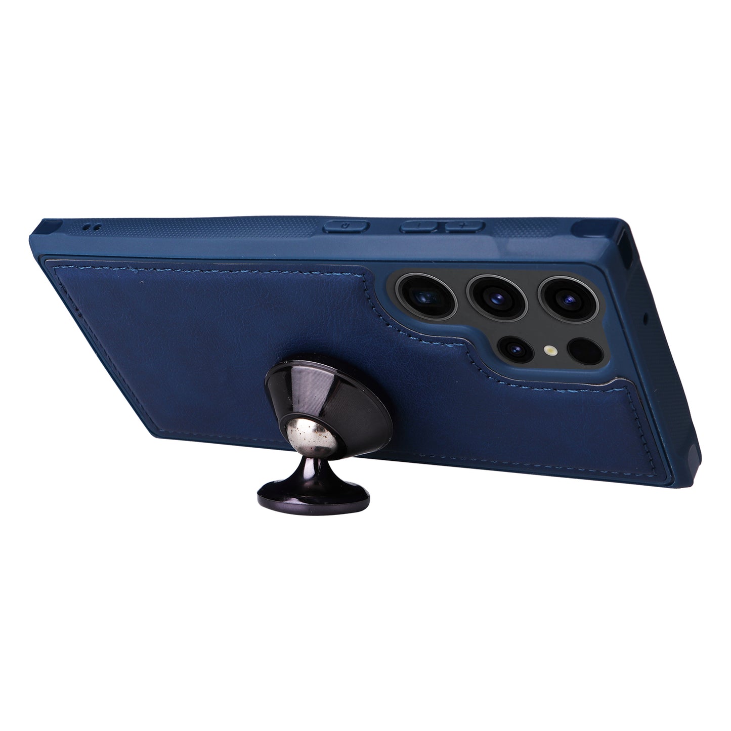 KT Multi-functional Series-4 Zipper Wallet Phone Case for Samsung Galaxy S23 Ultra , PU Leather Stand Detachable Flip Cover