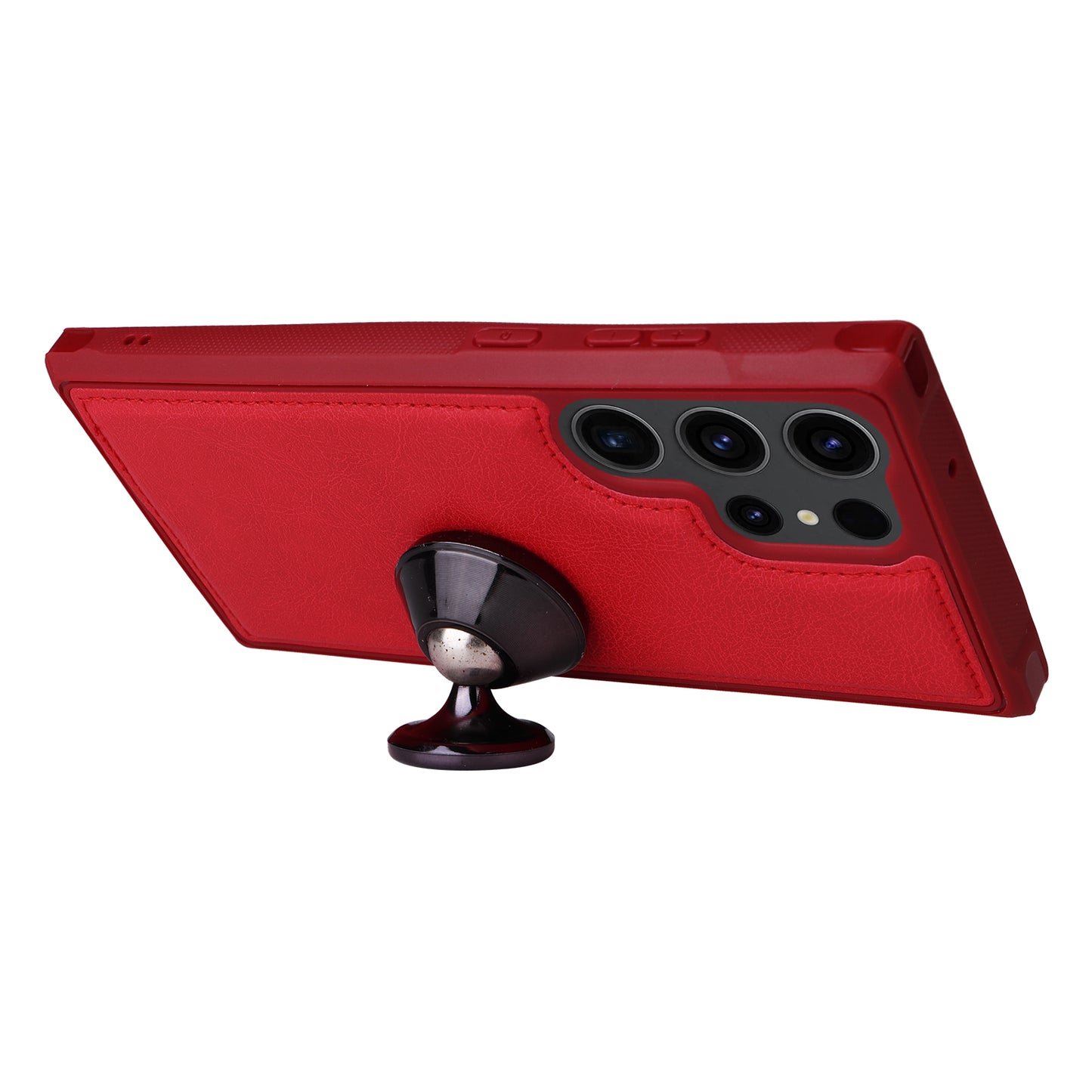 KT Multi-functional Series-4 Zipper Wallet Phone Case for Samsung Galaxy S23 Ultra , PU Leather Stand Detachable Flip Cover