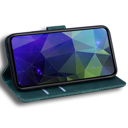 Solid Color Phone Case for Honor X5 4G Anti-drop PU Leather Wallet Stand Cell Phone Cover