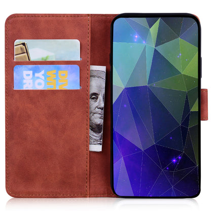 Solid Color Phone Case for Honor X5 4G Anti-drop PU Leather Wallet Stand Cell Phone Cover