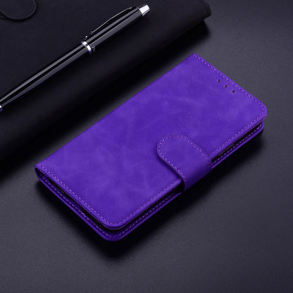 Solid Color Phone Case for Honor X5 4G Anti-drop PU Leather Wallet Stand Cell Phone Cover