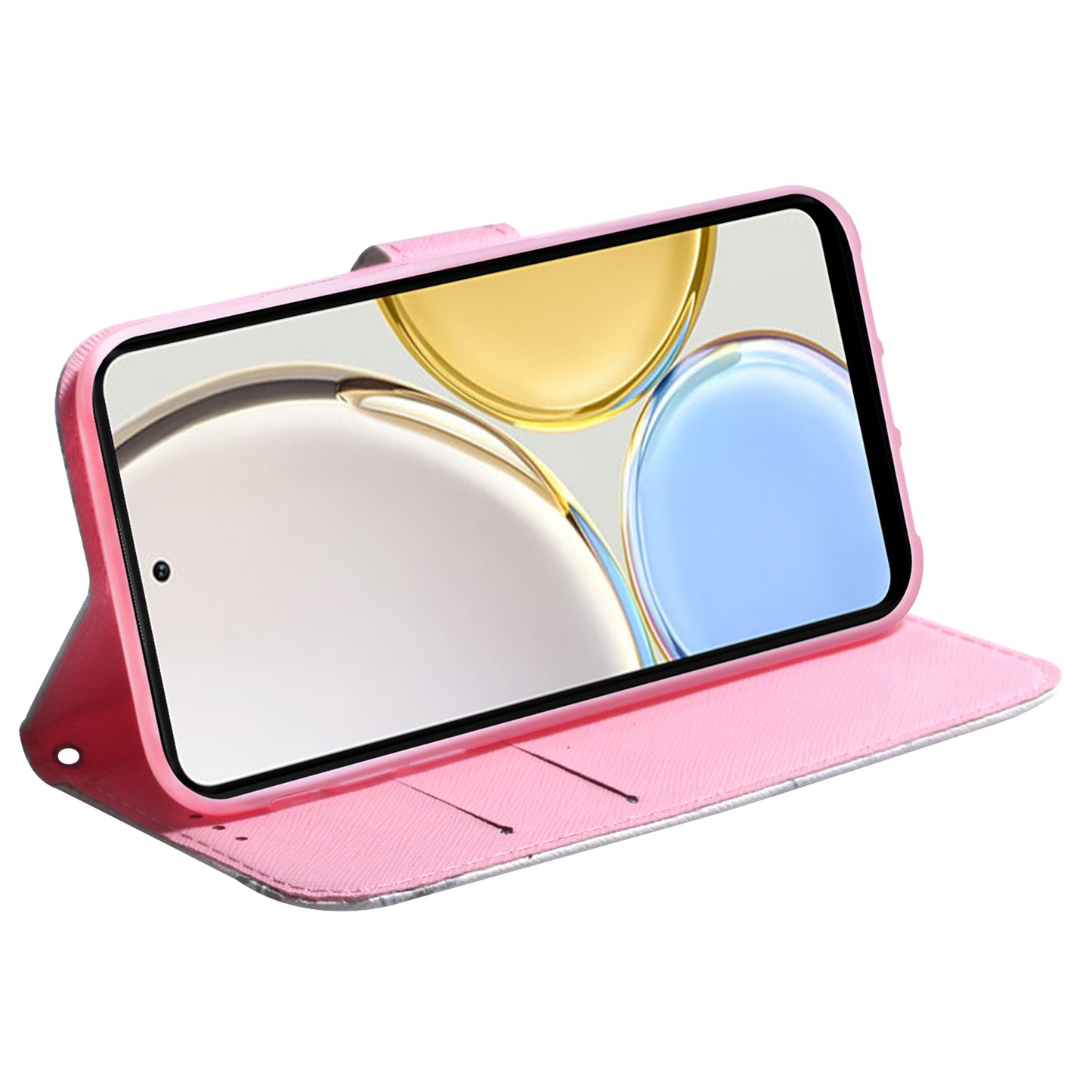 Phone Case for Honor X5 4G Wallet Stand Pattern Printing Folio Flip PU Leather Cover Shell