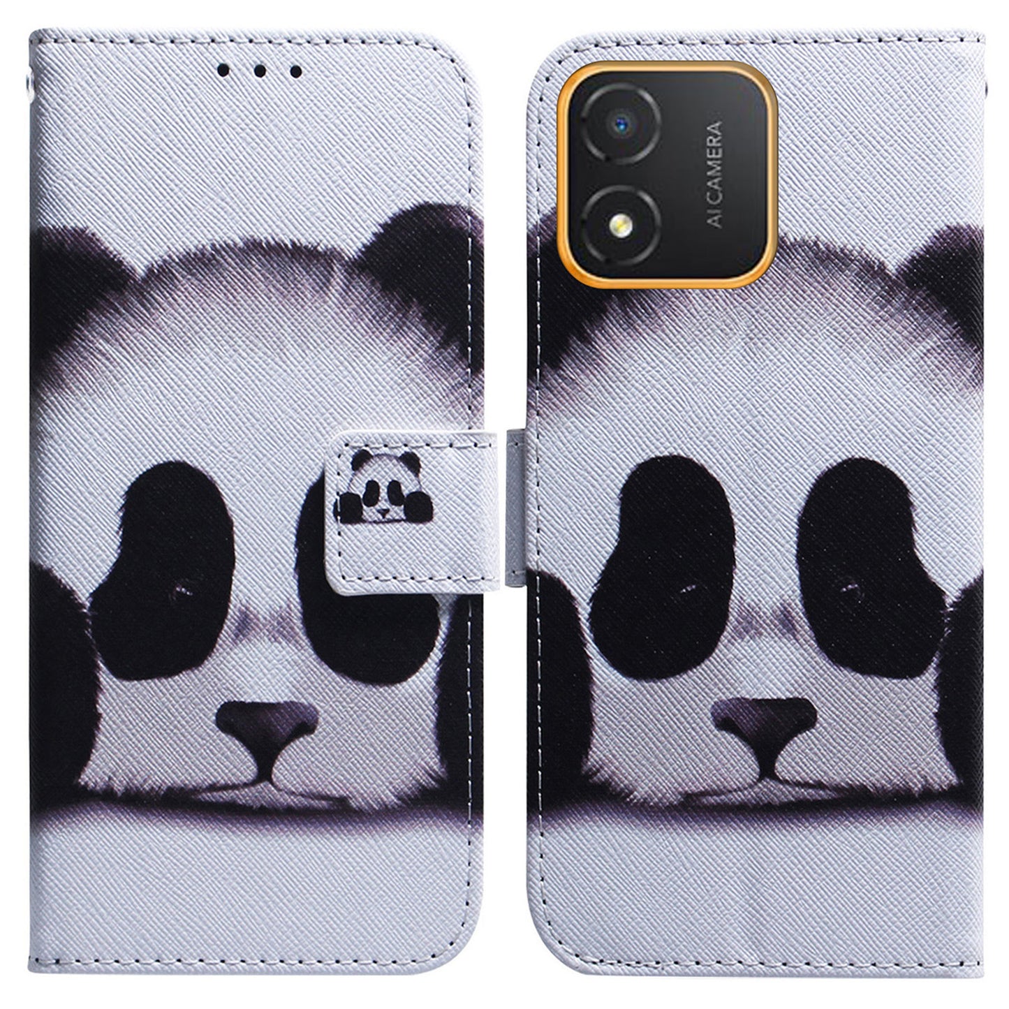 Phone Case for Honor X5 4G Wallet Stand Pattern Printing Folio Flip PU Leather Cover Shell