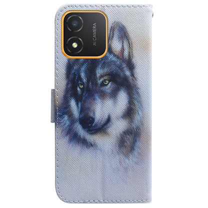 Phone Case for Honor X5 4G Wallet Stand Pattern Printing Folio Flip PU Leather Cover Shell