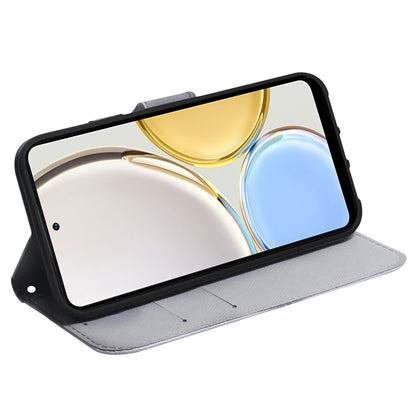 Phone Case for Honor X5 4G Wallet Stand Pattern Printing Folio Flip PU Leather Cover Shell