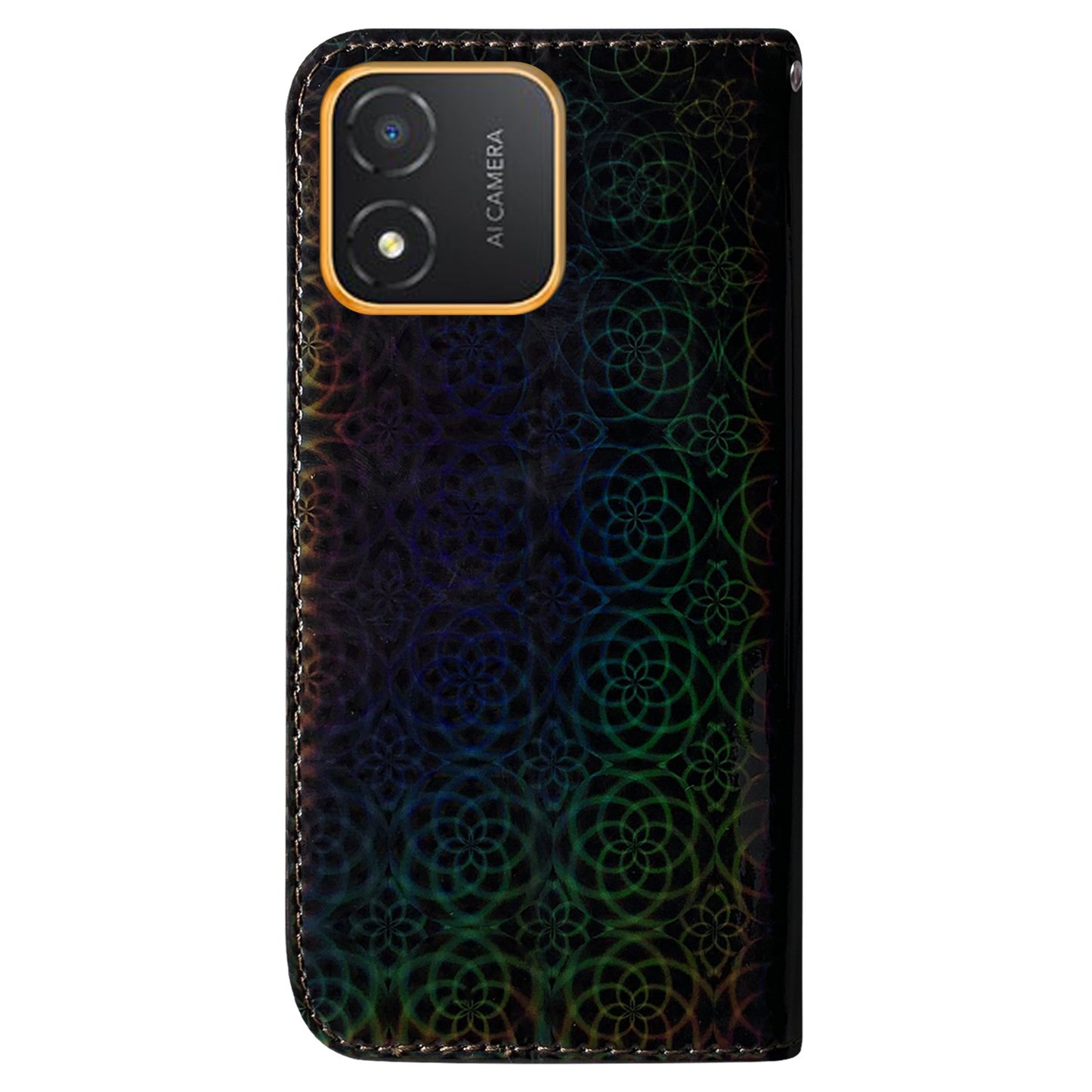 For Honor X5 4G Dazzling Flower Pattern PU Leather Wallet Phone Case Stand Shockproof Cover