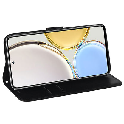 For Honor X5 4G Dazzling Flower Pattern PU Leather Wallet Phone Case Stand Shockproof Cover