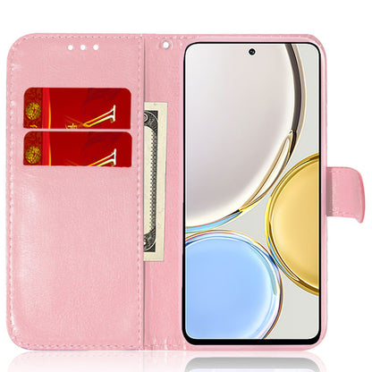 For Honor X5 4G Dazzling Flower Pattern PU Leather Wallet Phone Case Stand Shockproof Cover