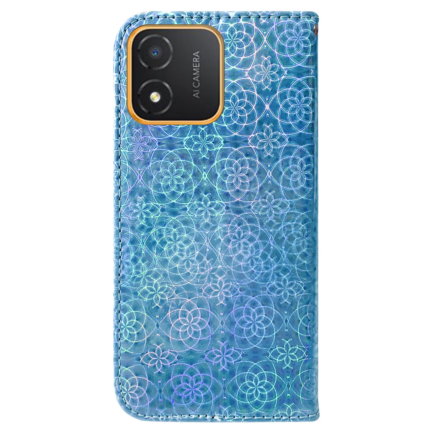 For Honor X5 4G Dazzling Flower Pattern PU Leather Wallet Phone Case Stand Shockproof Cover