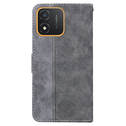 For Honor X5 4G Geometry Pattern Imprinted Leather Phone Case Wallet Stand Cover