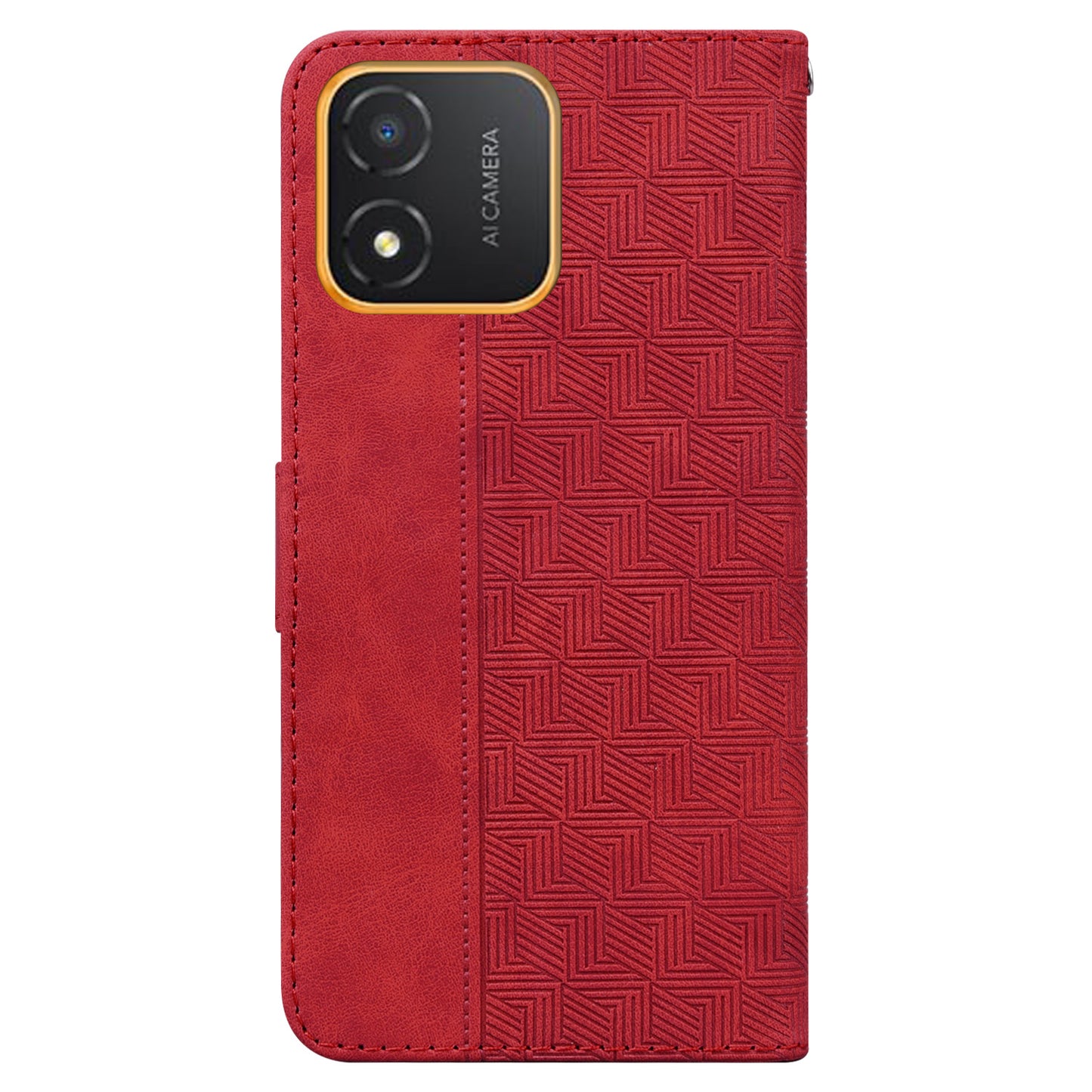 For Honor X5 4G Geometry Pattern Imprinted Leather Phone Case Wallet Stand Cover