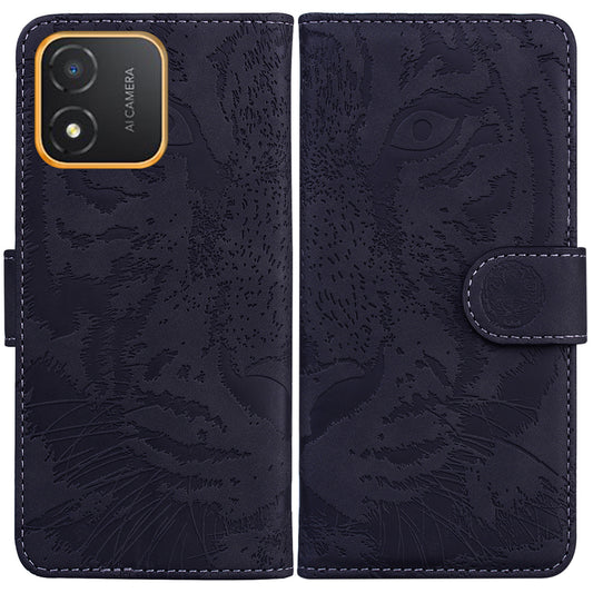 Tiger Imprinted Shell for Honor X5 4G PU Leather Wallet Stand Case Shockproof Phone Cover