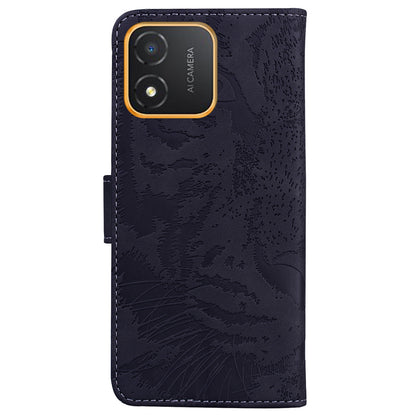 Tiger Imprinted Shell for Honor X5 4G PU Leather Wallet Stand Case Shockproof Phone Cover