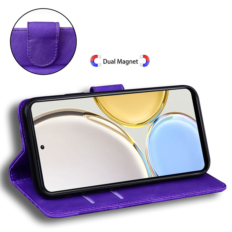 Tiger Imprinted Shell for Honor X5 4G PU Leather Wallet Stand Case Shockproof Phone Cover