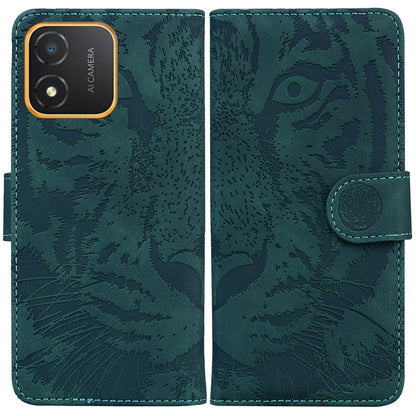 Tiger Imprinted Shell for Honor X5 4G PU Leather Wallet Stand Case Shockproof Phone Cover