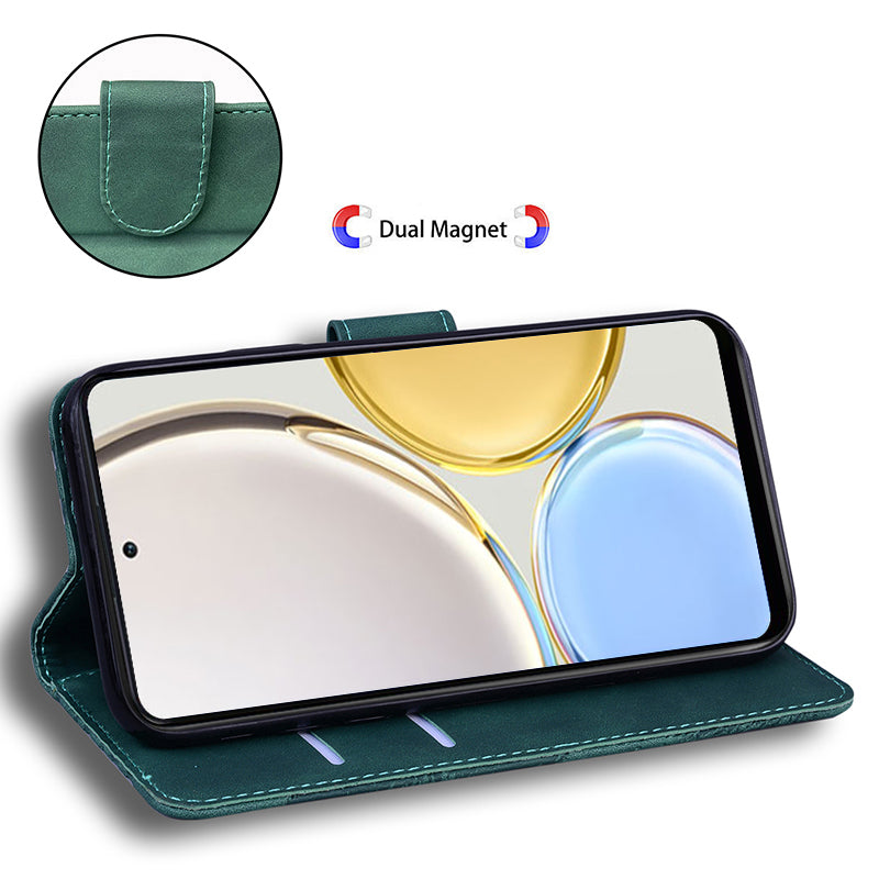 Tiger Imprinted Shell for Honor X5 4G PU Leather Wallet Stand Case Shockproof Phone Cover