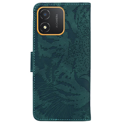 Tiger Imprinted Shell for Honor X5 4G PU Leather Wallet Stand Case Shockproof Phone Cover