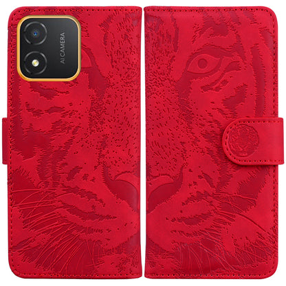 Tiger Imprinted Shell for Honor X5 4G PU Leather Wallet Stand Case Shockproof Phone Cover