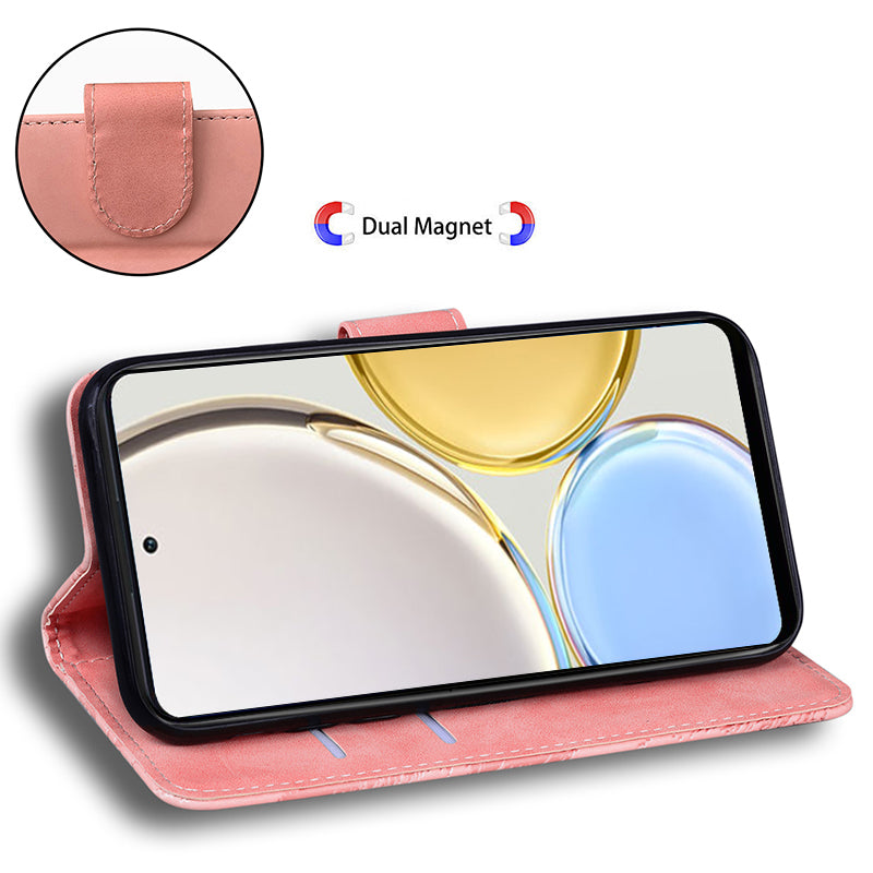 Tiger Imprinted Shell for Honor X5 4G PU Leather Wallet Stand Case Shockproof Phone Cover