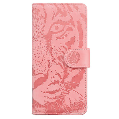 Tiger Imprinted Shell for Honor X5 4G PU Leather Wallet Stand Case Shockproof Phone Cover