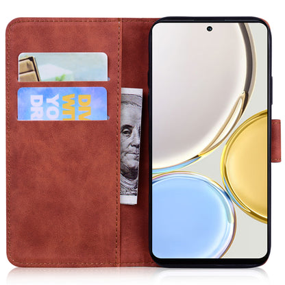 Tiger Imprinted Shell for Honor X5 4G PU Leather Wallet Stand Case Shockproof Phone Cover