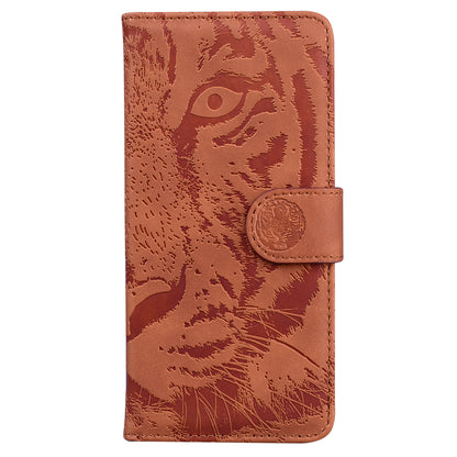 Tiger Imprinted Shell for Honor X5 4G PU Leather Wallet Stand Case Shockproof Phone Cover