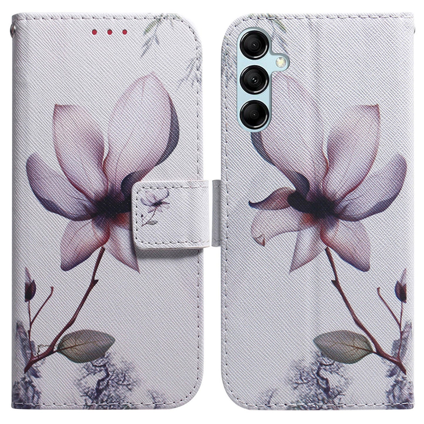 For Samsung Galaxy M14 5G Wallet Stand Pattern Printing Phone Case PU Leather Shockproof Cover Shell