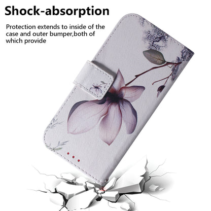 For Samsung Galaxy M14 5G Wallet Stand Pattern Printing Phone Case PU Leather Shockproof Cover Shell