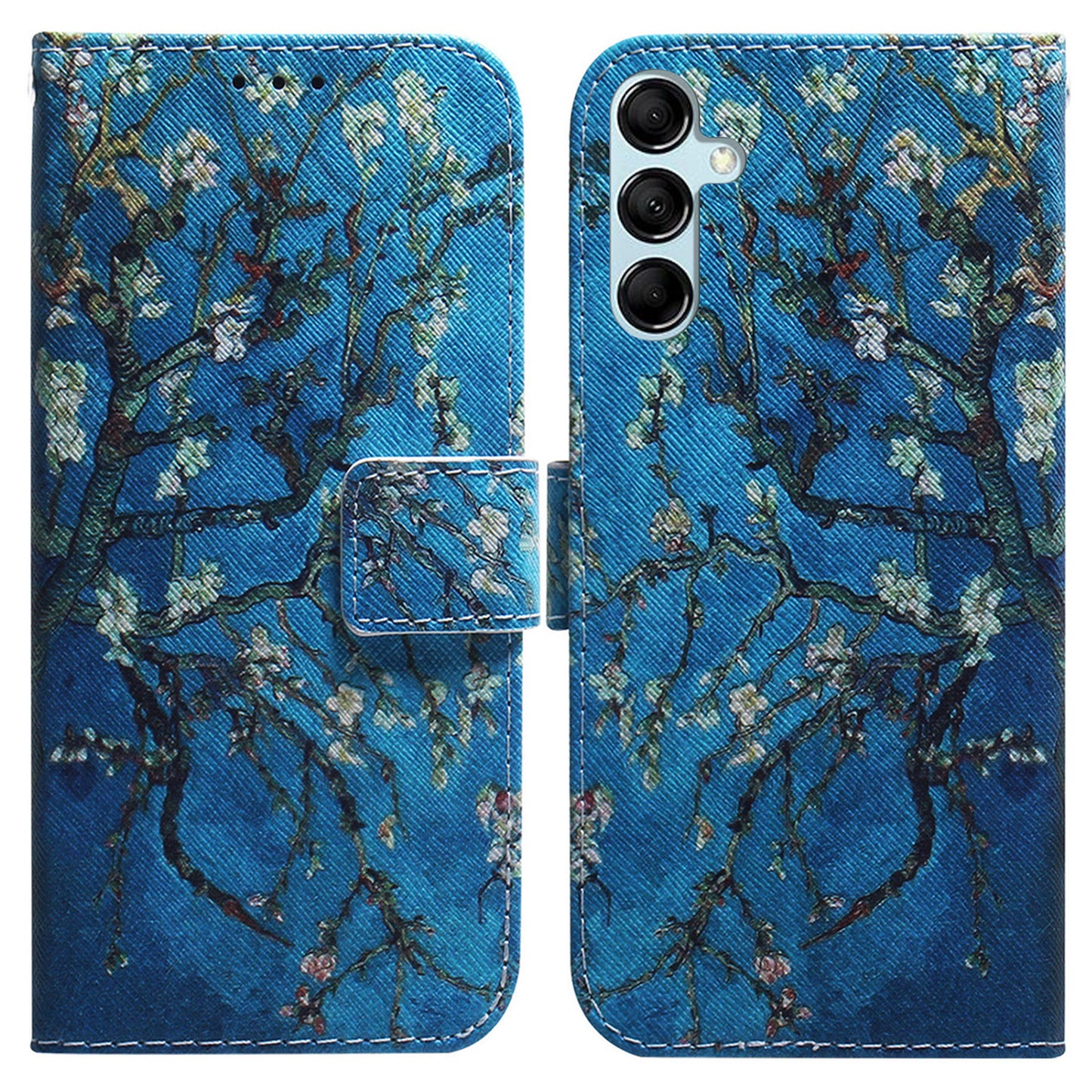 For Samsung Galaxy M14 5G Wallet Stand Pattern Printing Phone Case PU Leather Shockproof Cover Shell