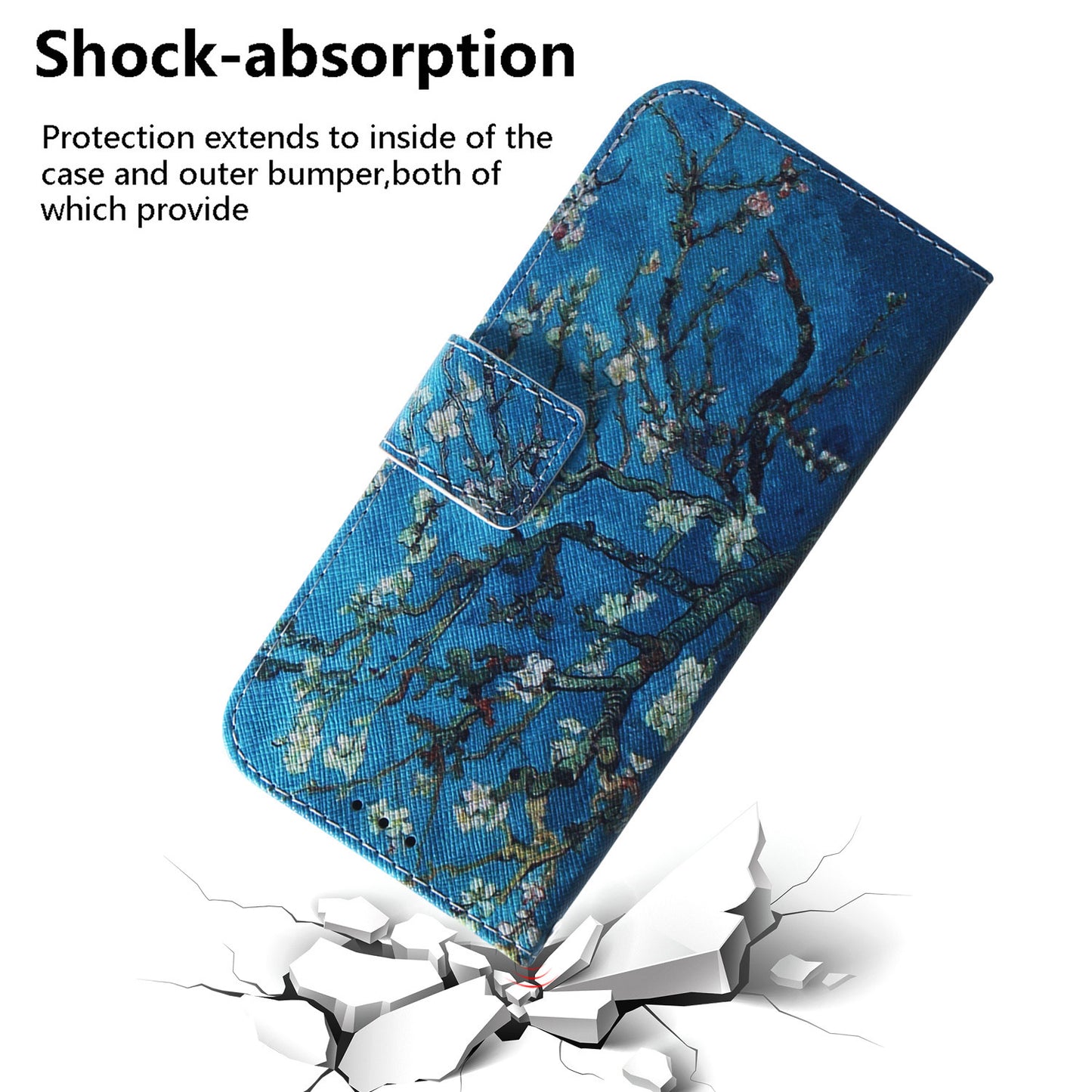 For Samsung Galaxy M14 5G Wallet Stand Pattern Printing Phone Case PU Leather Shockproof Cover Shell