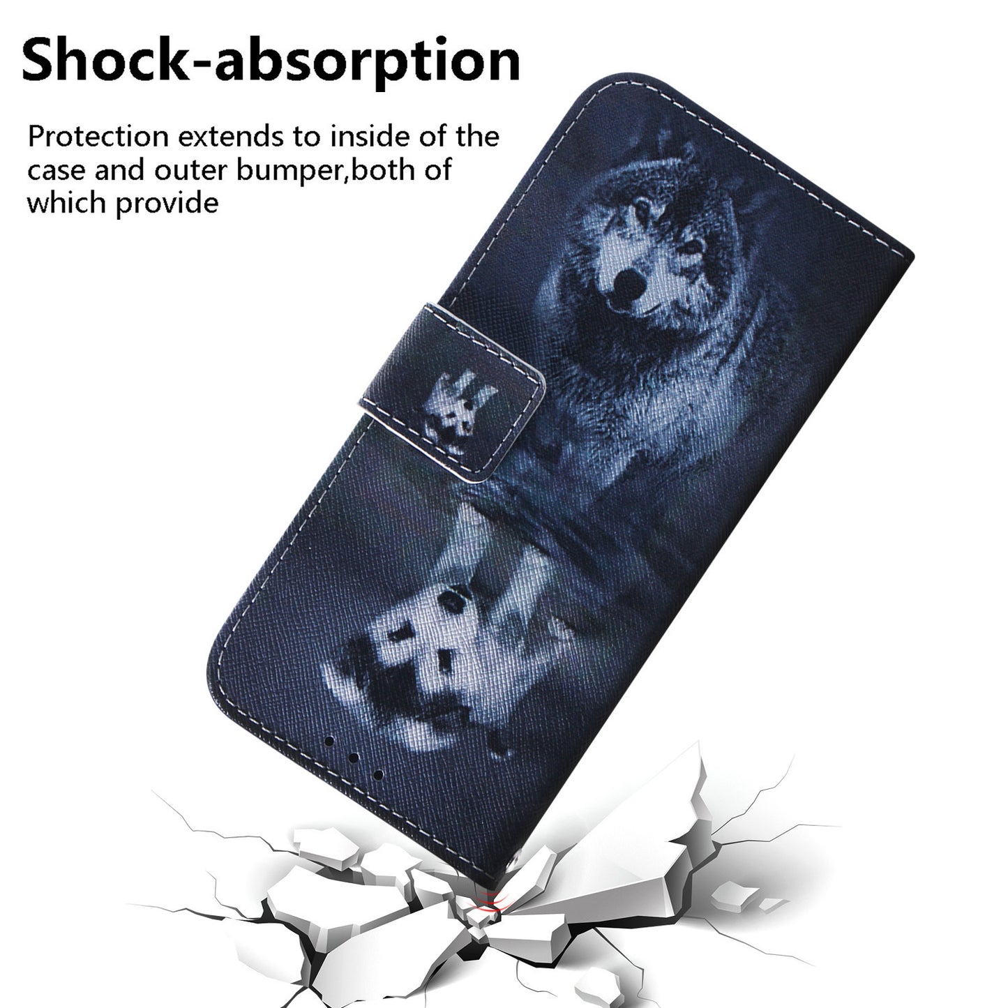 For Samsung Galaxy M14 5G Wallet Stand Pattern Printing Phone Case PU Leather Shockproof Cover Shell