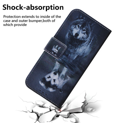 For Samsung Galaxy M14 5G Wallet Stand Pattern Printing Phone Case PU Leather Shockproof Cover Shell