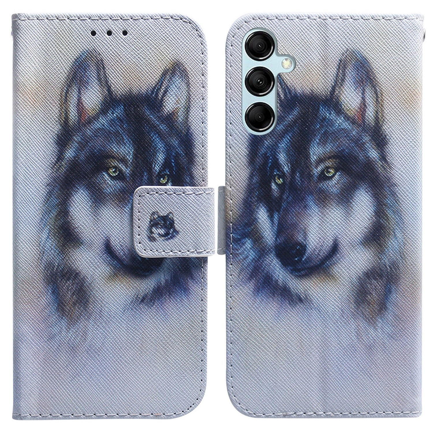 For Samsung Galaxy M14 5G Wallet Stand Pattern Printing Phone Case PU Leather Shockproof Cover Shell