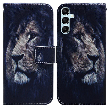 For Samsung Galaxy M14 5G Wallet Stand Pattern Printing Phone Case PU Leather Shockproof Cover Shell