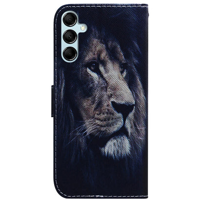 For Samsung Galaxy M14 5G Wallet Stand Pattern Printing Phone Case PU Leather Shockproof Cover Shell