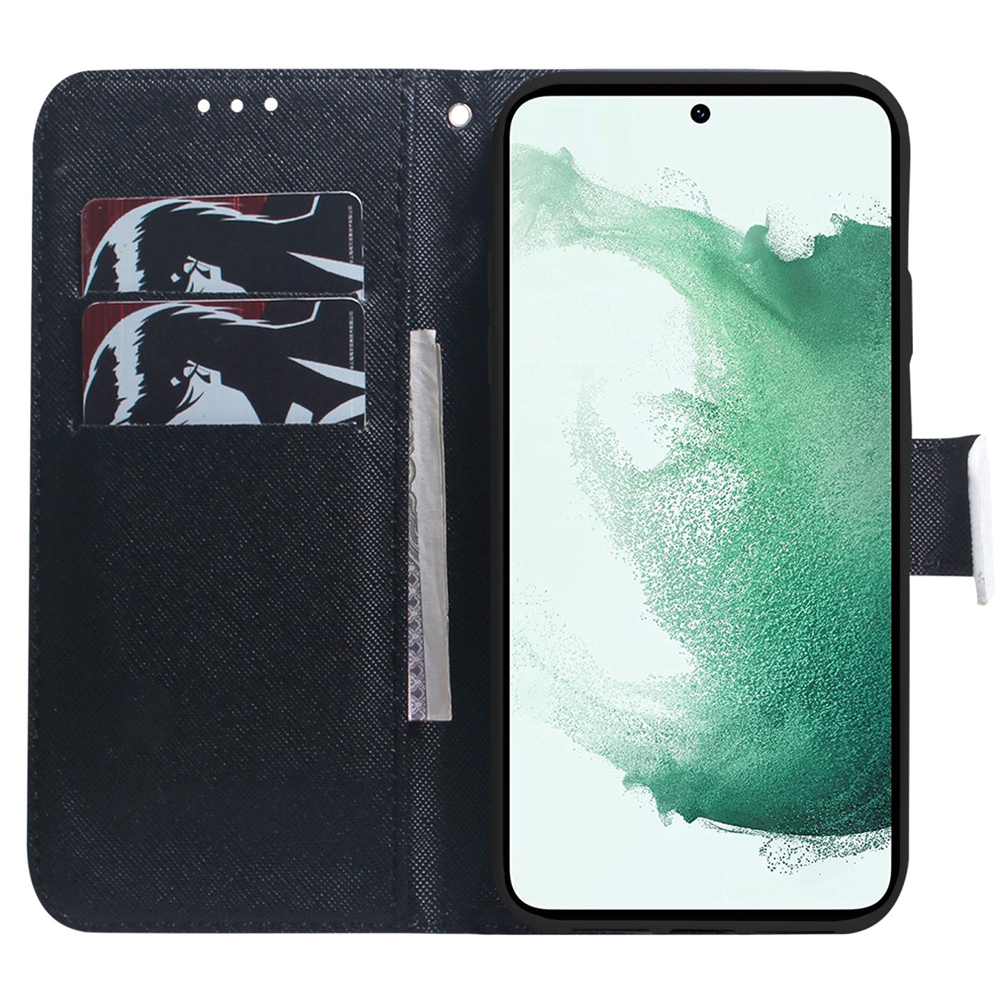 For Samsung Galaxy M14 5G Wallet Stand Pattern Printing Phone Case PU Leather Shockproof Cover Shell