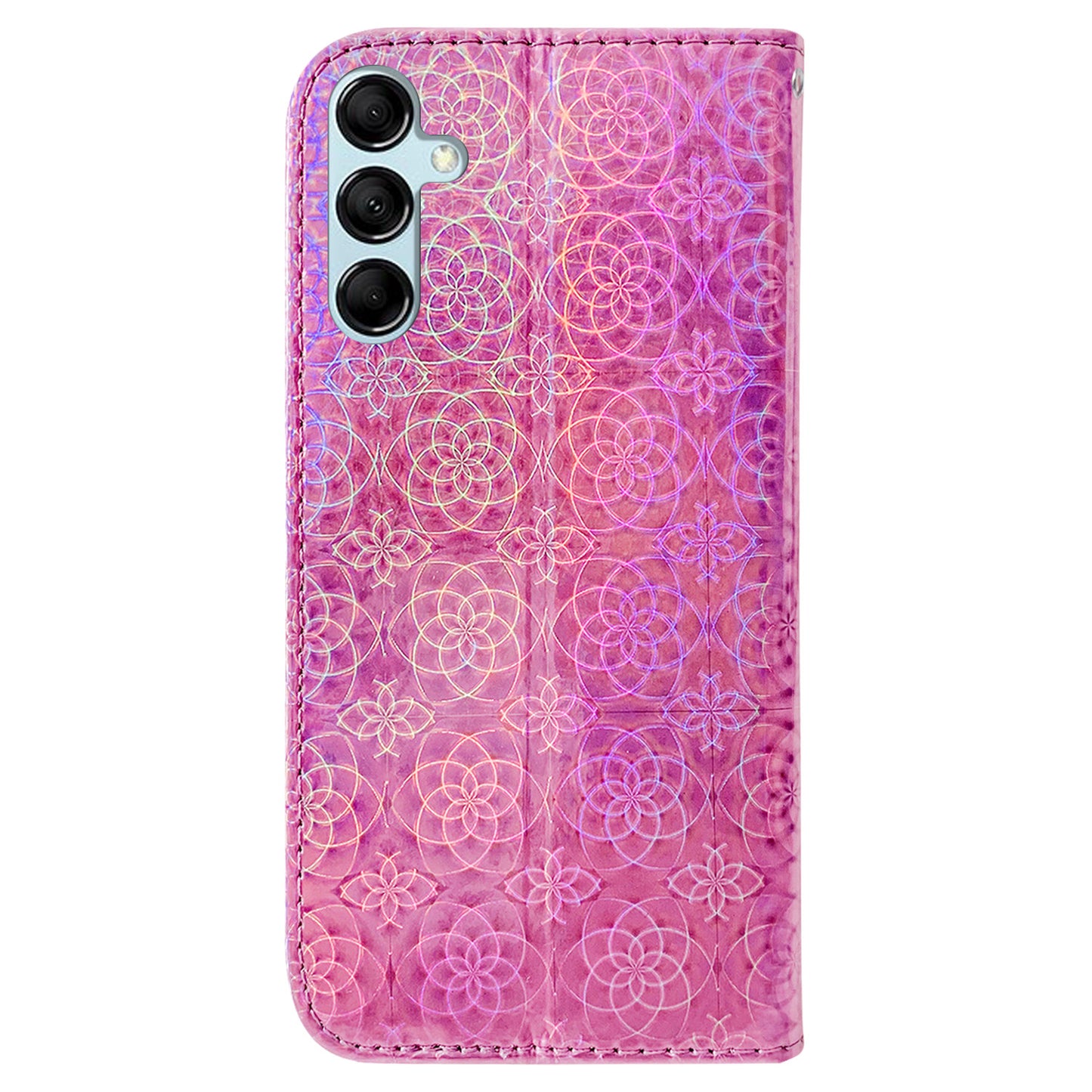 Phone Case for Samsung Galaxy M14 5G , Wallet Dazzling Flower Pattern PU Leather Flip Stand Phone Shell