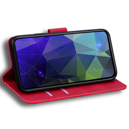 Solid Color Phone Case for Samsung Galaxy M14 5G Scratch Resistant PU Leather Wallet Stand Cover