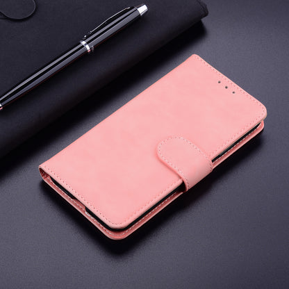 Solid Color Phone Case for Samsung Galaxy M14 5G Scratch Resistant PU Leather Wallet Stand Cover