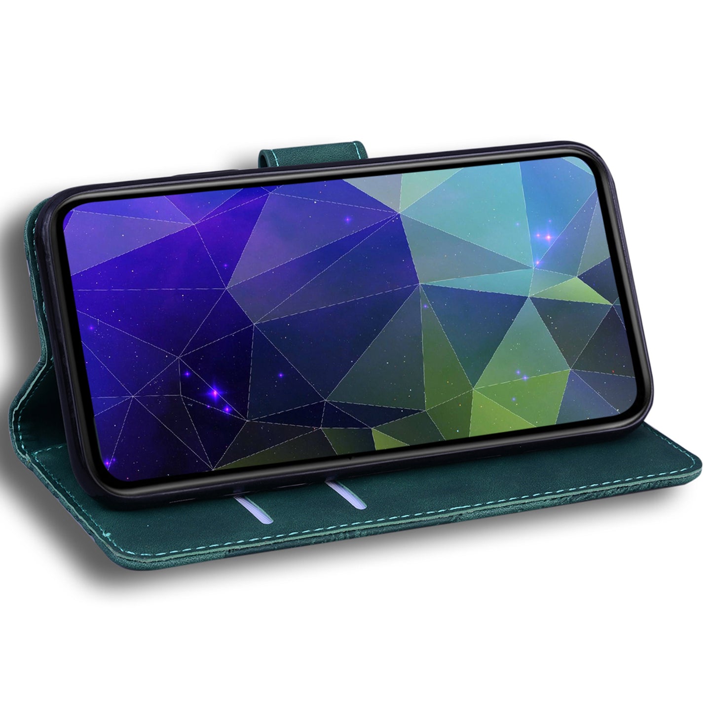 Solid Color Phone Case for Samsung Galaxy M14 5G Scratch Resistant PU Leather Wallet Stand Cover