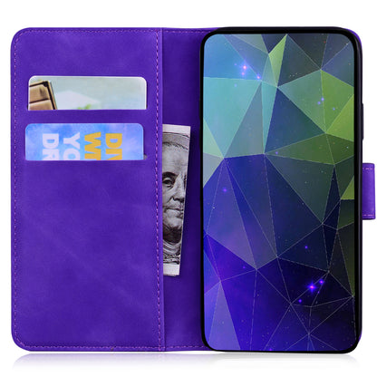 Solid Color Phone Case for Samsung Galaxy M14 5G Scratch Resistant PU Leather Wallet Stand Cover